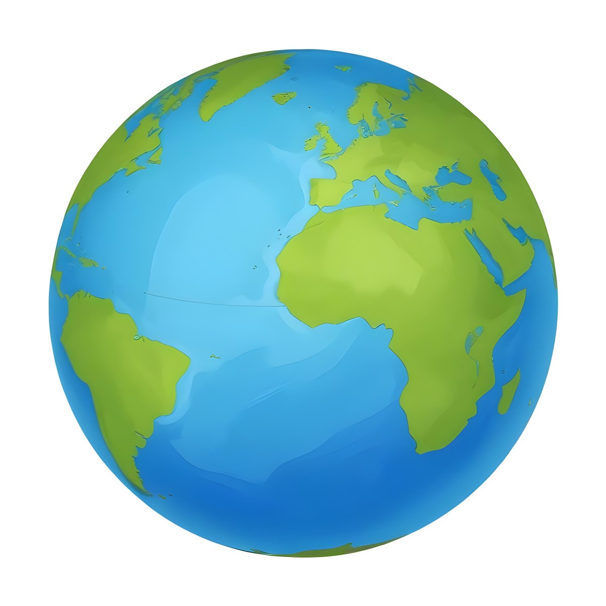 3d Model A Globe With Green Continents And Green Oceans Showing Africa Europe And South America With A White Background And Soft Shadows Figure Octane Render Volumetric Highly Detailed Videogame Aesthetic 9 8eef