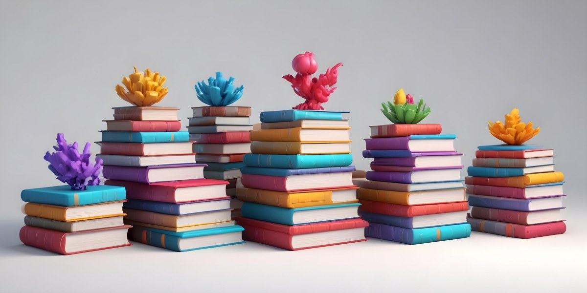 3d Model A Group Of Colorful Books On A White Background Figure Octane Render Volumetric Highly Detailed Videogame Aesthetic 8 Ae45