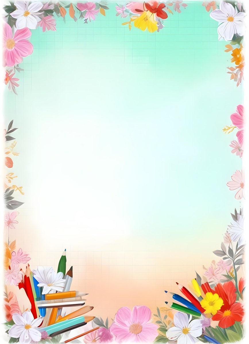 3d Model School Background With Flowers And Pencils Figure Octane Render Volumetric Highly Detailed Videogame Aesthetic 9 180e