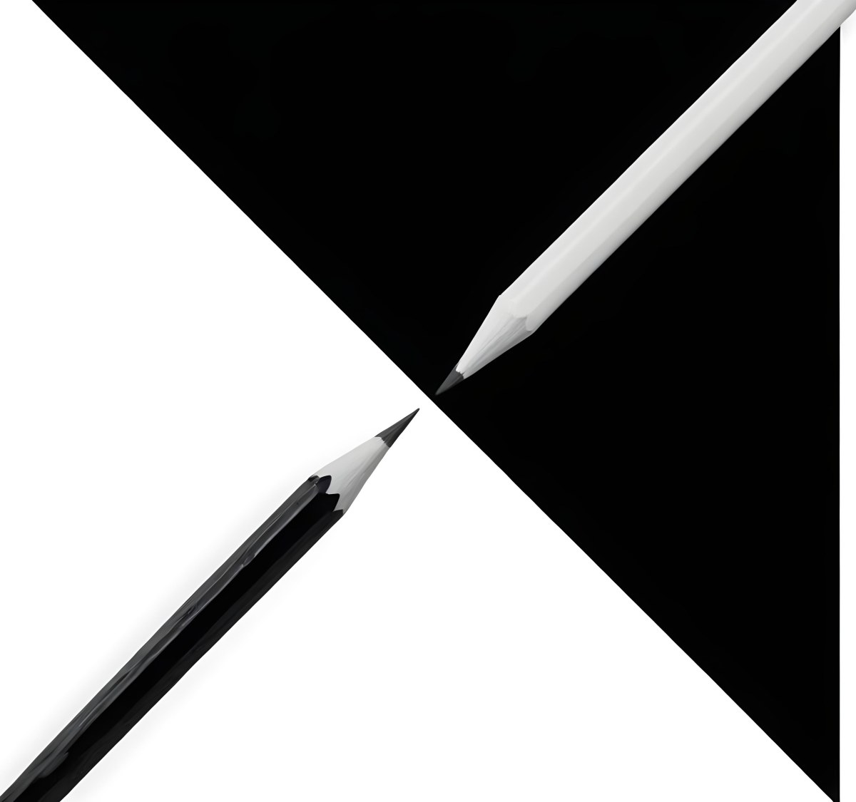 A Black And White Pencil Crossing Each Other In The Middle Of A Black And White Background 36 Ad6b