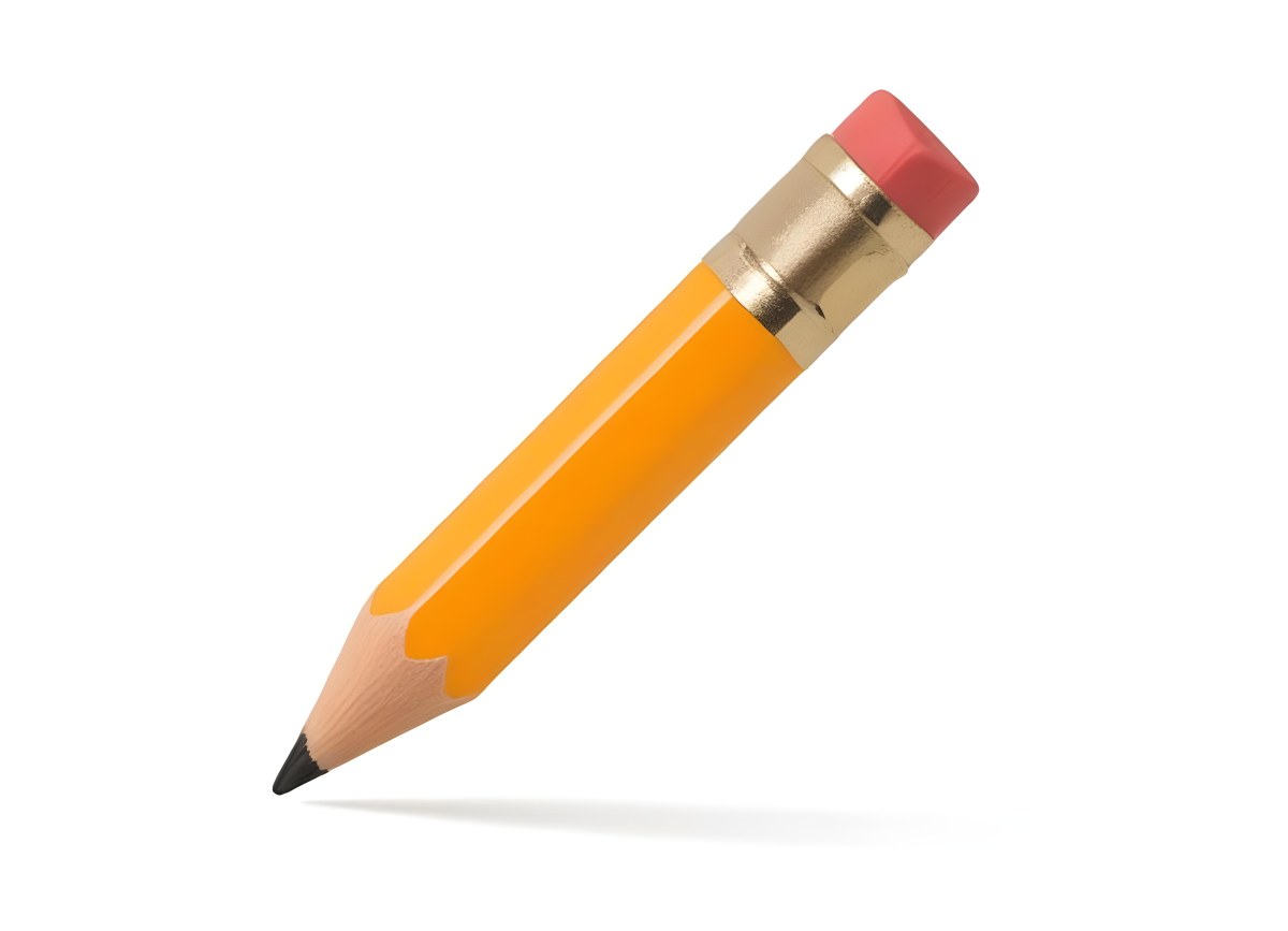 A Yellow Number Two Pencil With A Yellow Eraser On A White Background The Pencil Is Sharpened And Ready To Use 13 6133