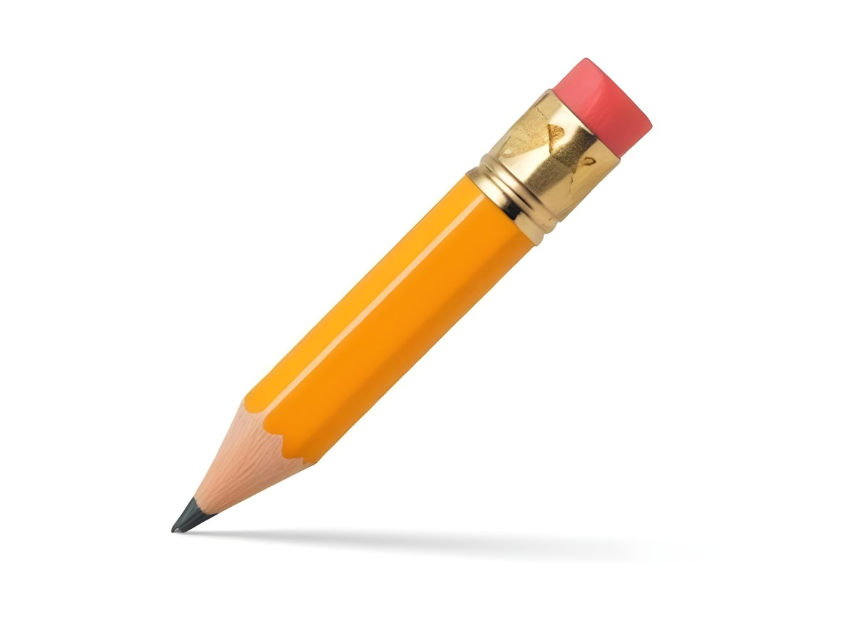 A Yellow Number Two Pencil With A Yellow Eraser On A White Background The Pencil Is Sharpened And Ready To Use 8 4ade