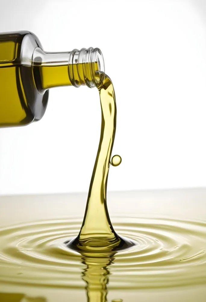 A Bottle Pouring Yellow Liquid Creating A Splash And Ripple Effect In The Water 2 Fb9d