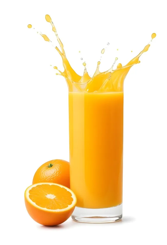A Glass Of Freshly Squeezed Orange Juice