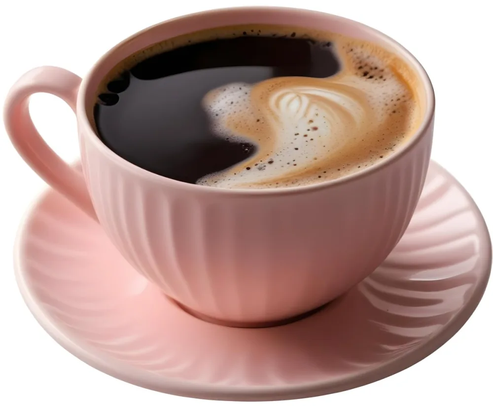 A Pink Ceramic Cup Filled With A Creamy Frothy Latte Or Cappuccino Featuring An Intricate Latte Art Design On The Surface Of The Drink Placed On A Wooden Table In A Sunlit Kitchen With Morning Ligh 8 88c1