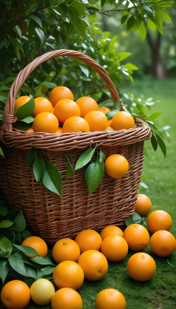 A Wicker Basket Filled