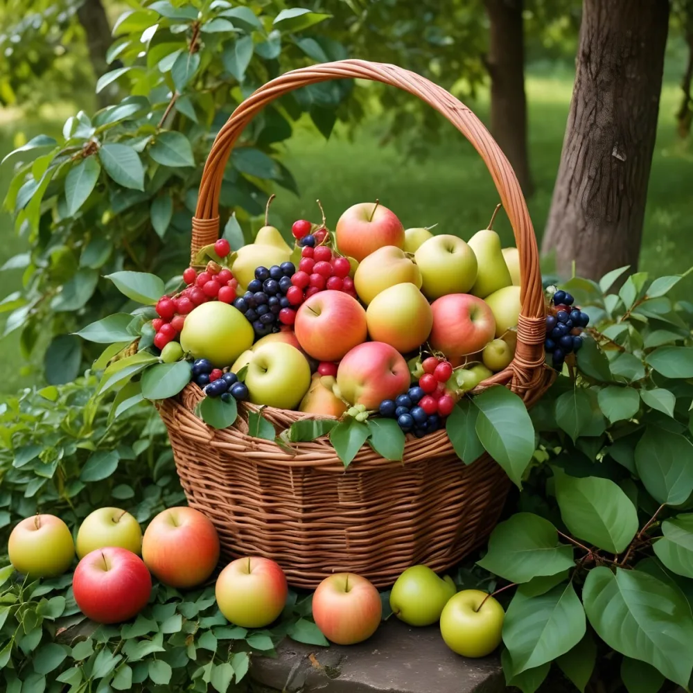 A Wicker Basket Filled