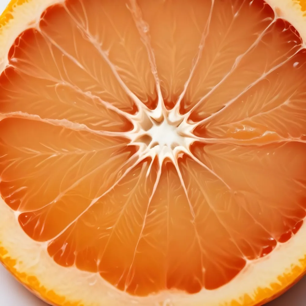 An Orange Slice With Juice Splashing Around It In A Bright Kitchen 49 D24b
