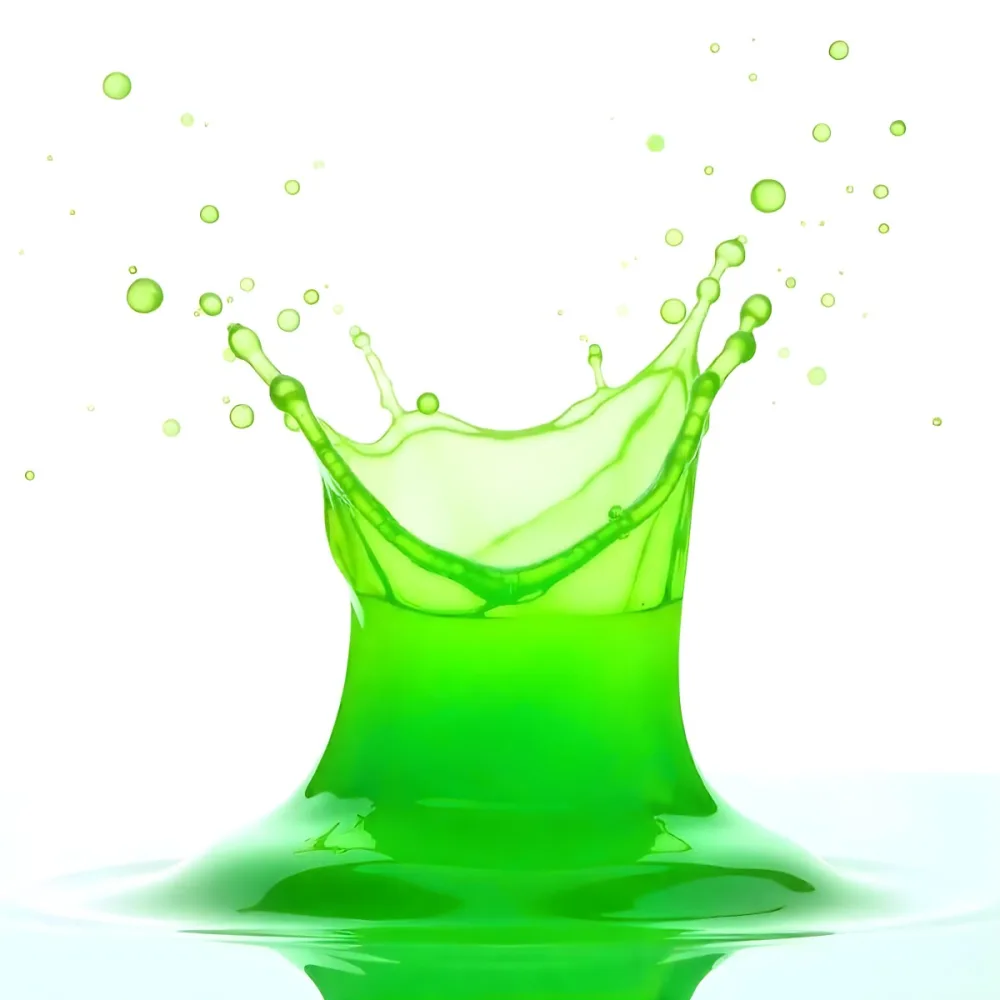Green Liquid Splash With Droplets In The Air Dynamic Movement Vibrant Color Clean And Isolated Composition Studio Shot White Background 21 1164