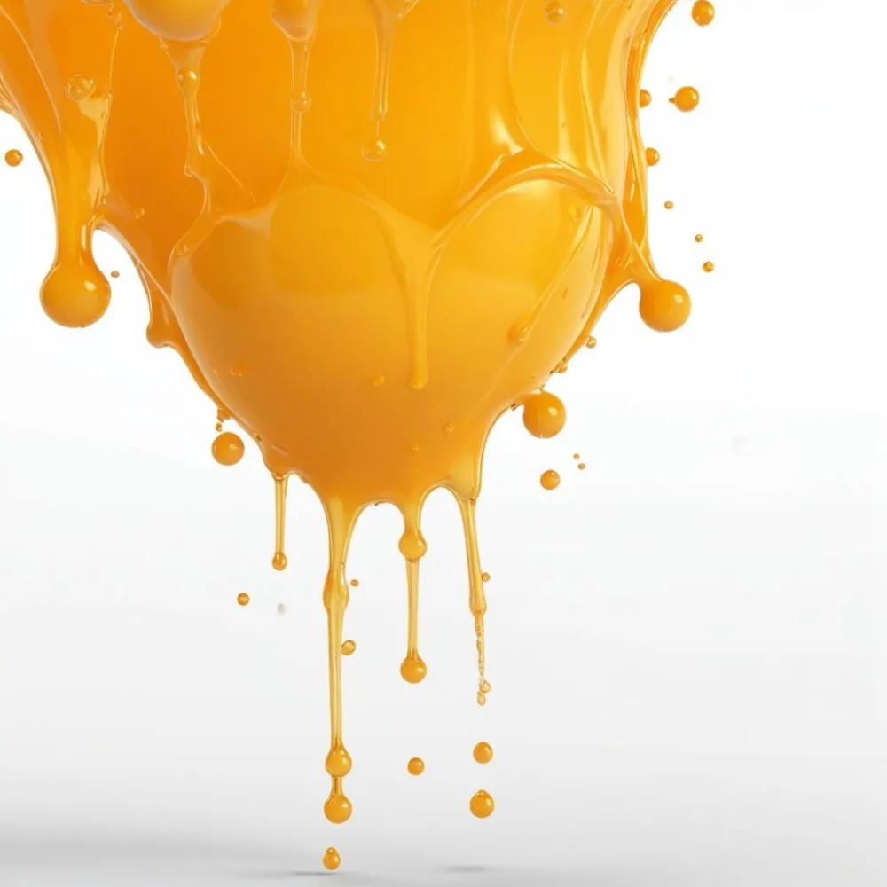 Orange Juice Splash With Liquid Drops Studio Shot White Background 19 C4af