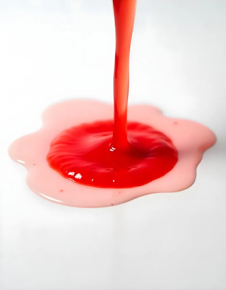 Red Liquid Pouring And Splashing On A White Surface Creating A Small Pool Clean And Simple Composition Studio Shot Bright Lighting 29 55da