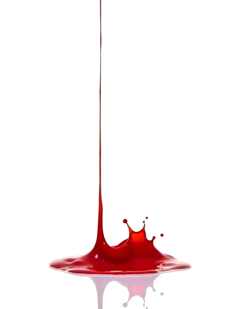 Red Liquid Pouring And Splashing On A White Surface Creating A Small Pool Clean And Simple Composition Studio Shot Bright Lighting 5 Dc95