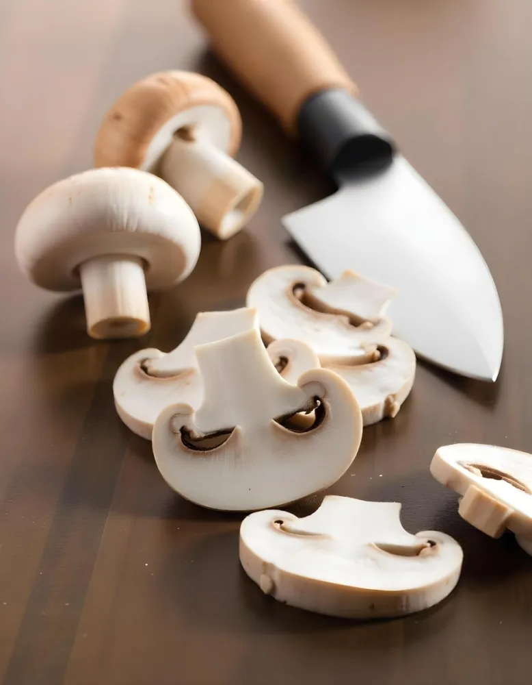 Sliced White Mushrooms