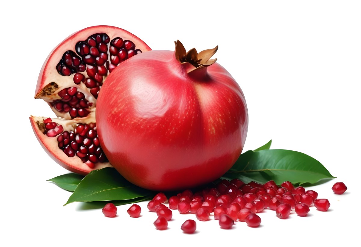 35mm Film Photography A Red Pomegranate Fruit With 5 F33e