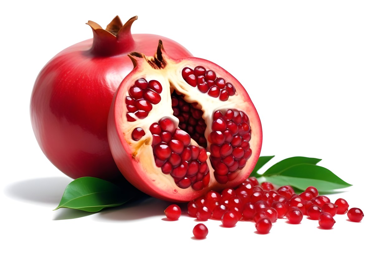 35mm Film Photography A Red Pomegranate Fruit With 9 A8f9