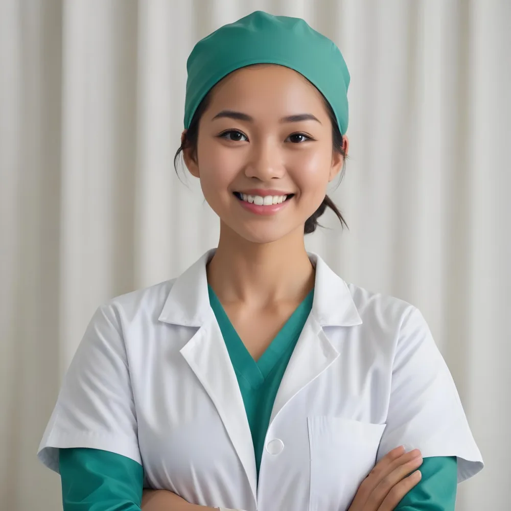 A Young Asian Woman Approximately 25 Years Old