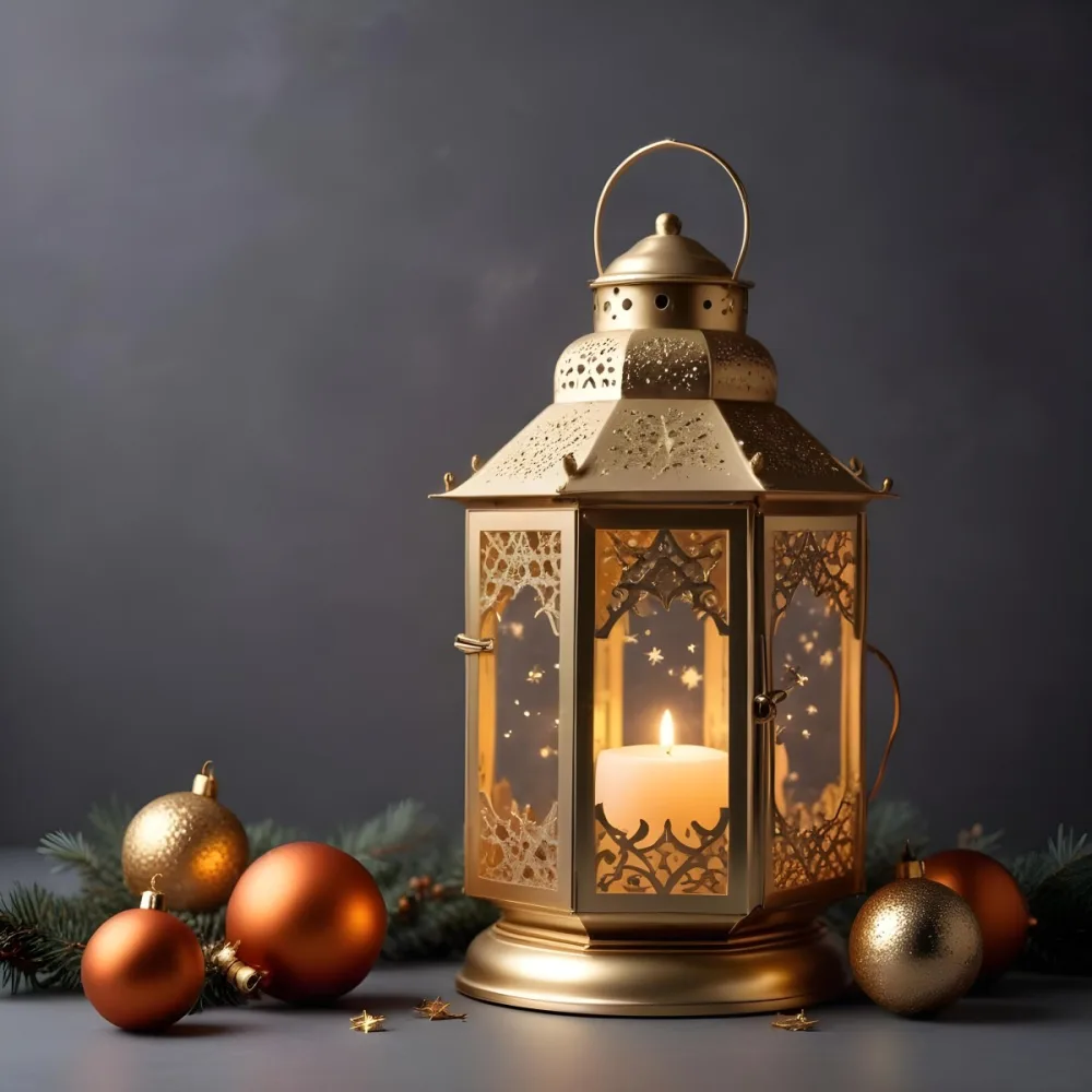 Minimal Soft Studio Light Photography A Golden Lantern