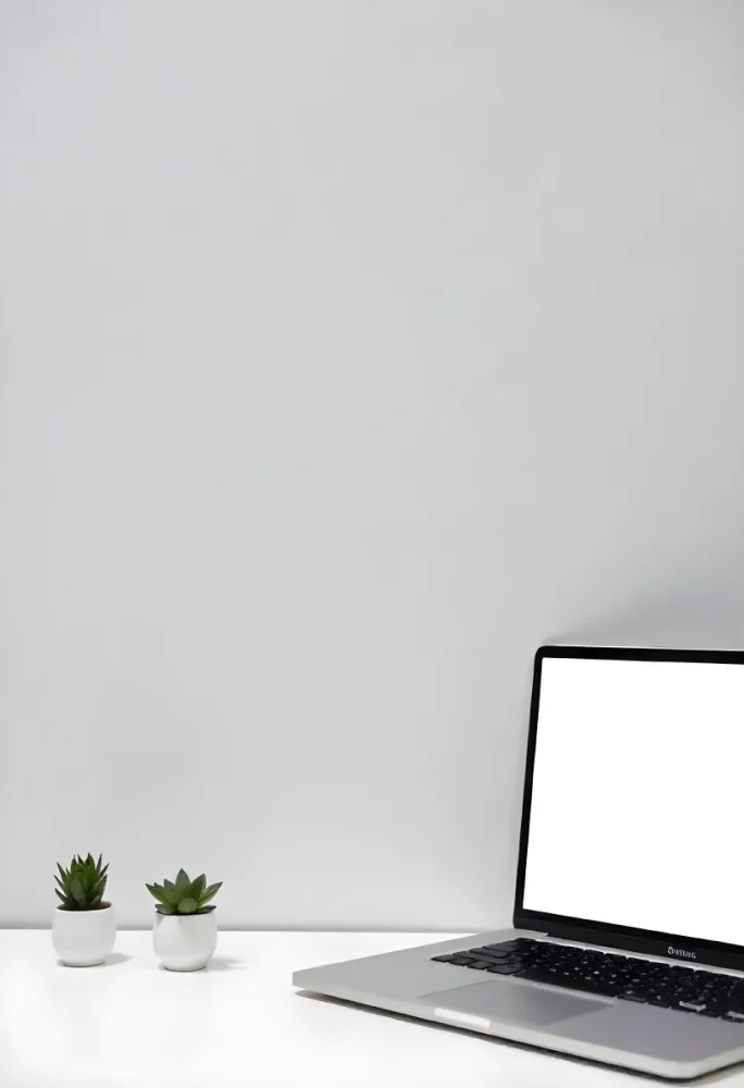 A Black Picture Frame On A White Wall With A Small Potted Plant In The Foreground 2 4802