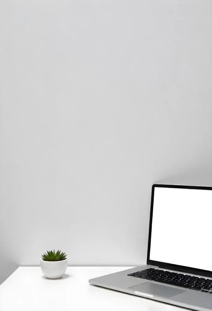 A Black Picture Frame On A White Wall With A Small Potted Plant In The Foreground 7 Fe13