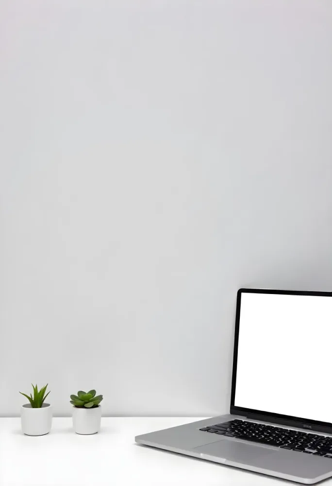 A Black Picture Frame On A White Wall With A Small Potted Plant In The Foreground 9 Cad7