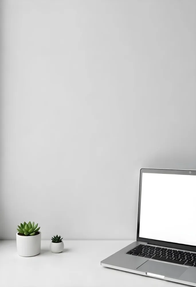 A Blank Black Canvas With A White Frame Two Small Succulent Plants And A White Wall Background 48 B8c1