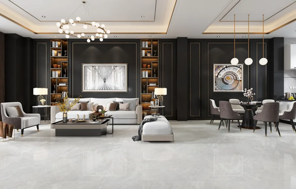 A Modern And Luxurious Living Room