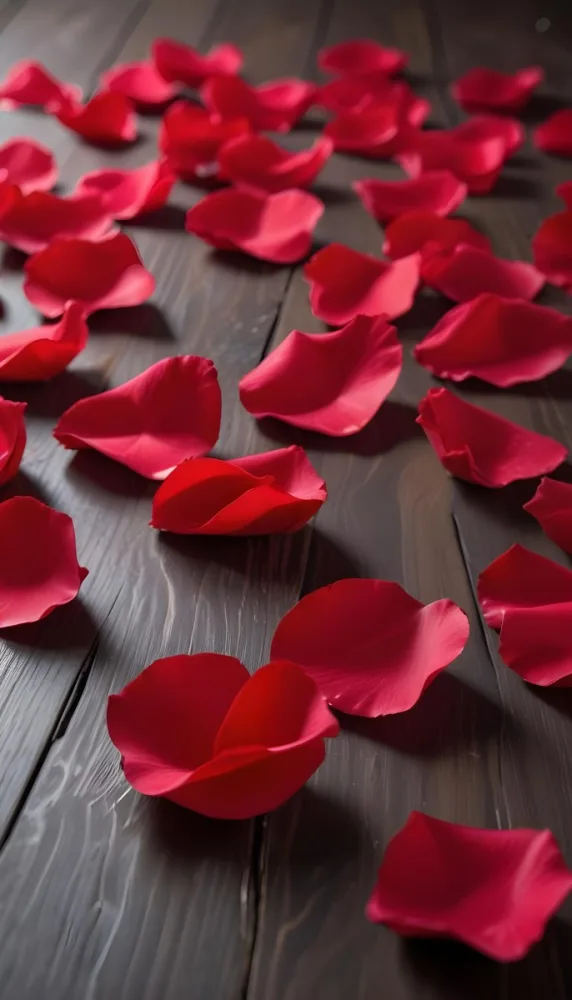 35mm Film Photography Red Rose Petals Scattered On A Wooden Surface The Petals Vary In Orientation And Overlap Slightly Creating A Vibrant Contrast Against The Dark Wood White Rose Petals Scattered On A Metal Surface 7 5aea