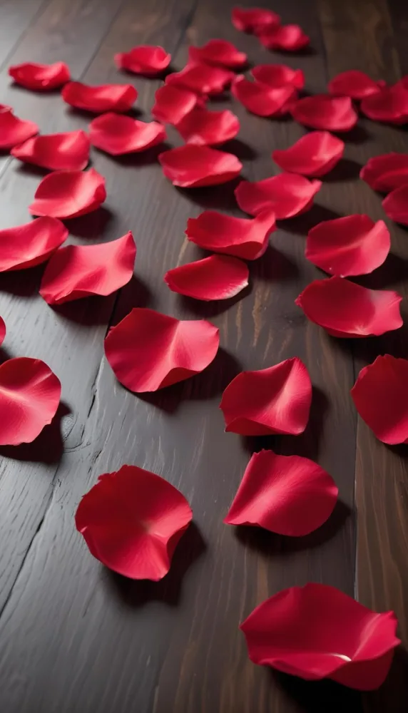 35mm Film Photography Red Rose Petals Scattered On A Wooden Surface The Petals Vary In Orientation And Overlap Slightly Creating A Vibrant Contrast Against The Dark Wood White Rose Petals Scattered On A Metal Surface 9 Ecd1