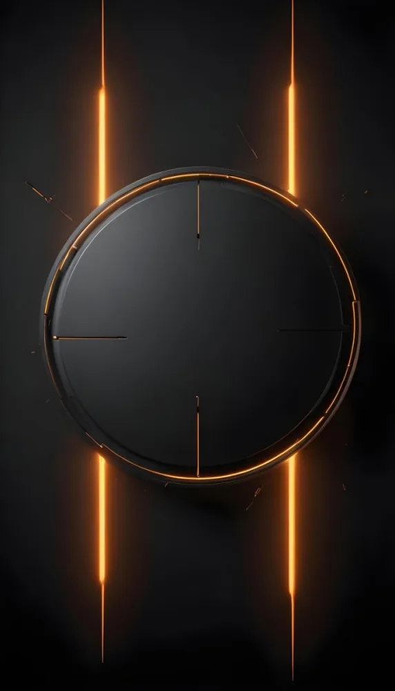 3d Model A Black Circle With A Black Outline In The Center Of A Black Background With Two Vertical Black Lines Figure Octane Render Volumetric Highly Detailed Videogame Aesthetic 7 9047