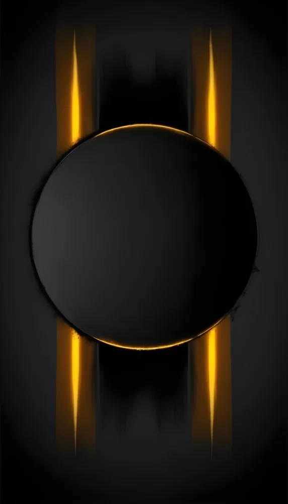 3d Model A Black Circle With A Black Outline In The Center Of A Black Background With Two Vertical Black Lines Figure Octane Render Volumetric Highly Detailed Videogame Aesthetic 8 8944