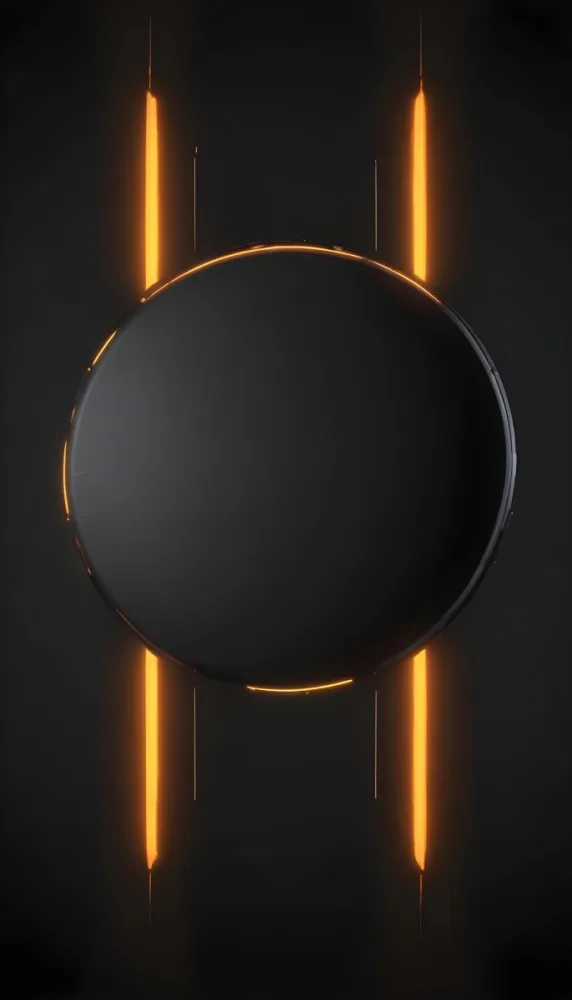 3d Model A Black Circle With A Black Outline In The Center Of A Black Background With Two Vertical Black Lines Figure Octane Render Volumetric Highly Detailed Videogame Aesthetic 9 6fb0