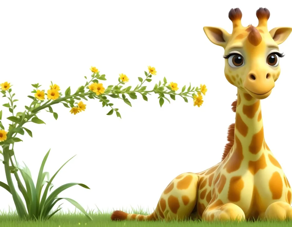 A Cartoon Giraffe