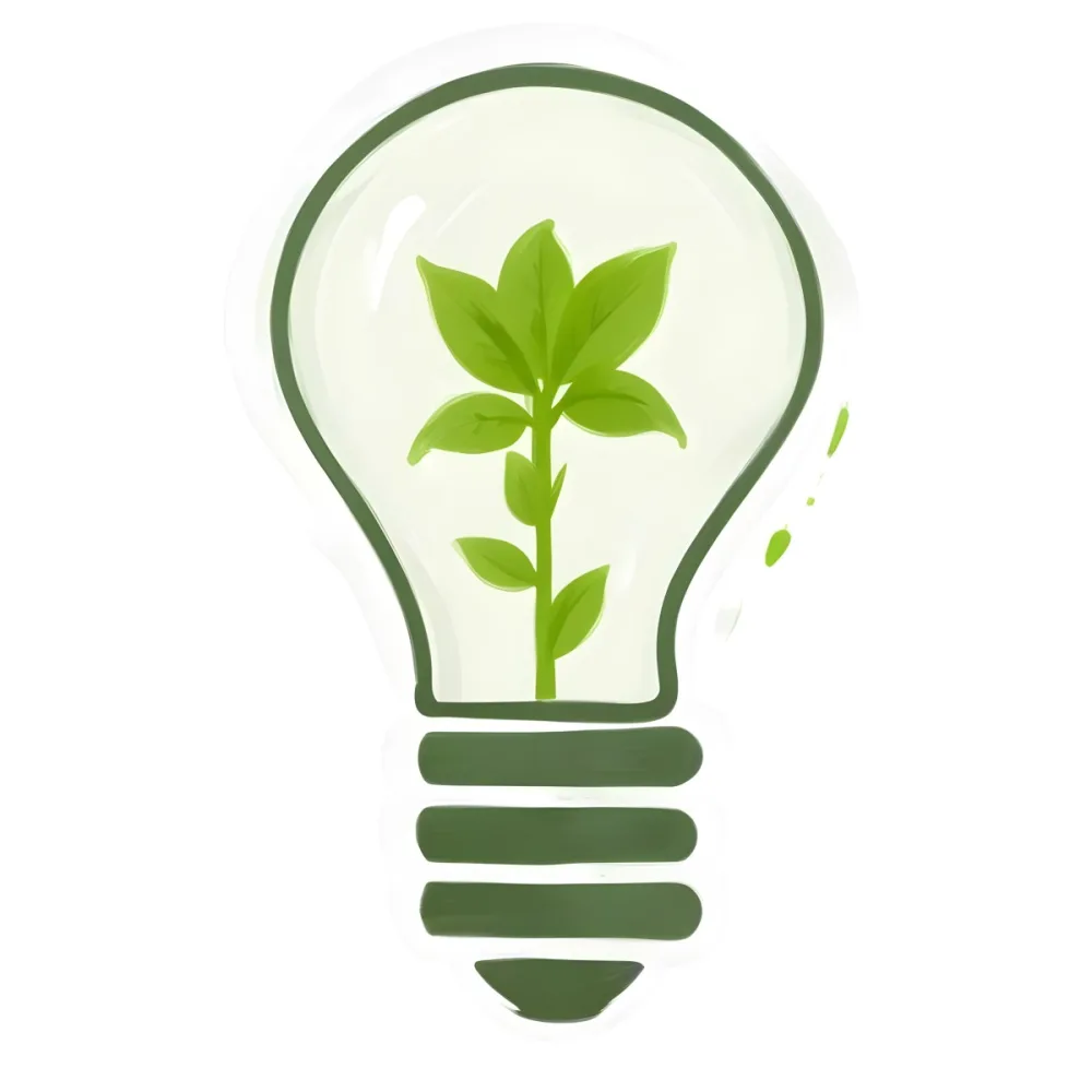 3d Model A Light Bulb With A Green Plant Inside The Bulb Is White And The Plant Is Green The Background Is White Figure Octane Render Volumetric Highly Detailed Videogame Aesthetic 23 11c5