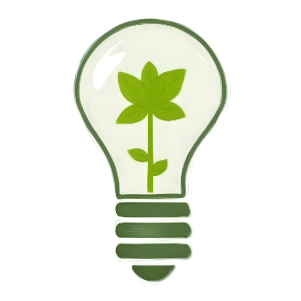 3d Model A Light Bulb With A Green Plant Inside The Bulb Is White And The Plant Is Green The Background Is White Figure Octane Render Volumetric Highly Detailed Videogame Aesthetic 5 A20a