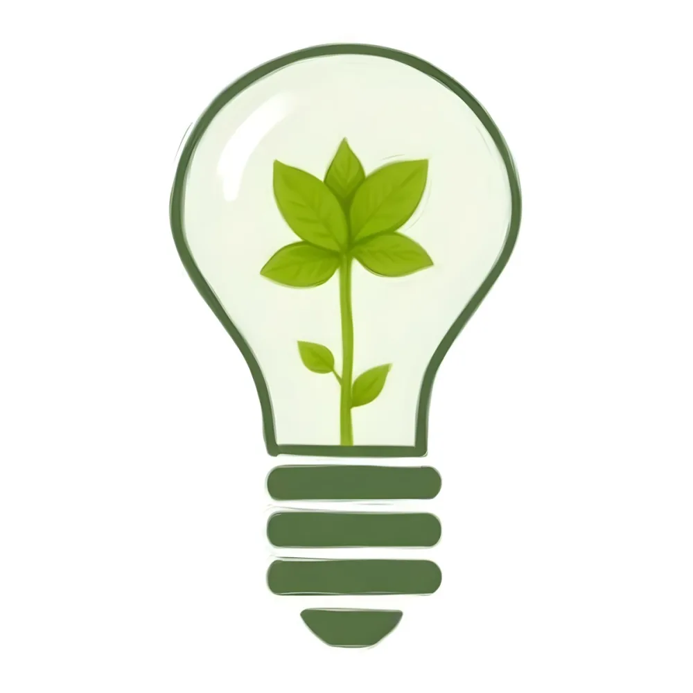 3d Model A Light Bulb With A Green Plant Inside The Bulb Is White And The Plant Is Green The Background Is White Figure Octane Render Volumetric Highly Detailed Videogame Aesthetic 7 E1c4