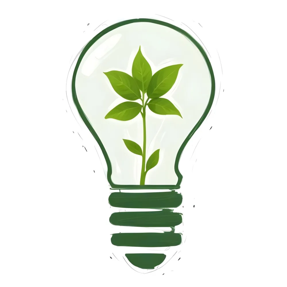 3d Model A Light Bulb With A Green Plant Inside The Bulb Is White And The Plant Is Green The Background Is White Figure Octane Render Volumetric Highly Detailed Videogame Aesthetic 9 D242