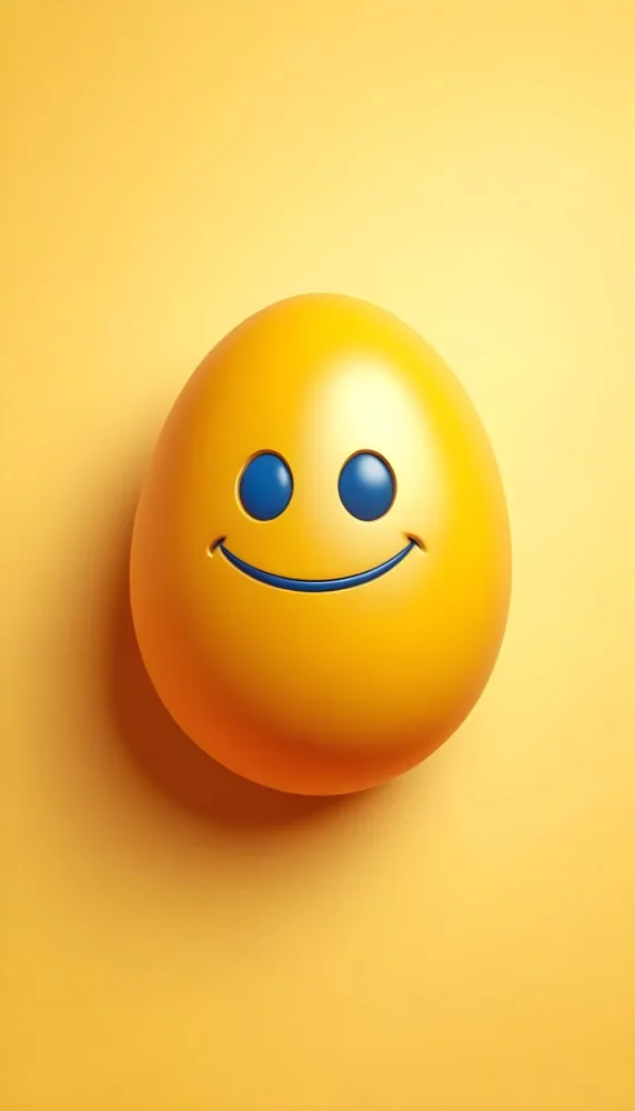 3d Model A Yellow Egg With A Smiling Face And Yellow Eyes On A Blue Background Figure Octane Render Volumetric Highly Detailed Videogame Aesthetic 29 9c27