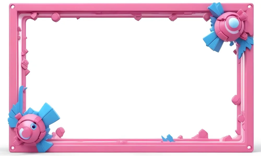 3d Model Pink Frame With A White Background Figure Octane Render Volumetric Highly Detailed Videogame Aesthetic 6 Ca9c