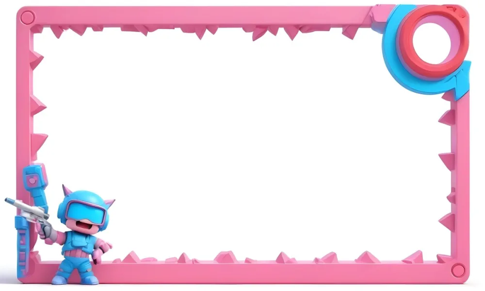 3d Model Pink Frame With A White Background Figure Octane Render Volumetric Highly Detailed Videogame Aesthetic 8 Bb9b