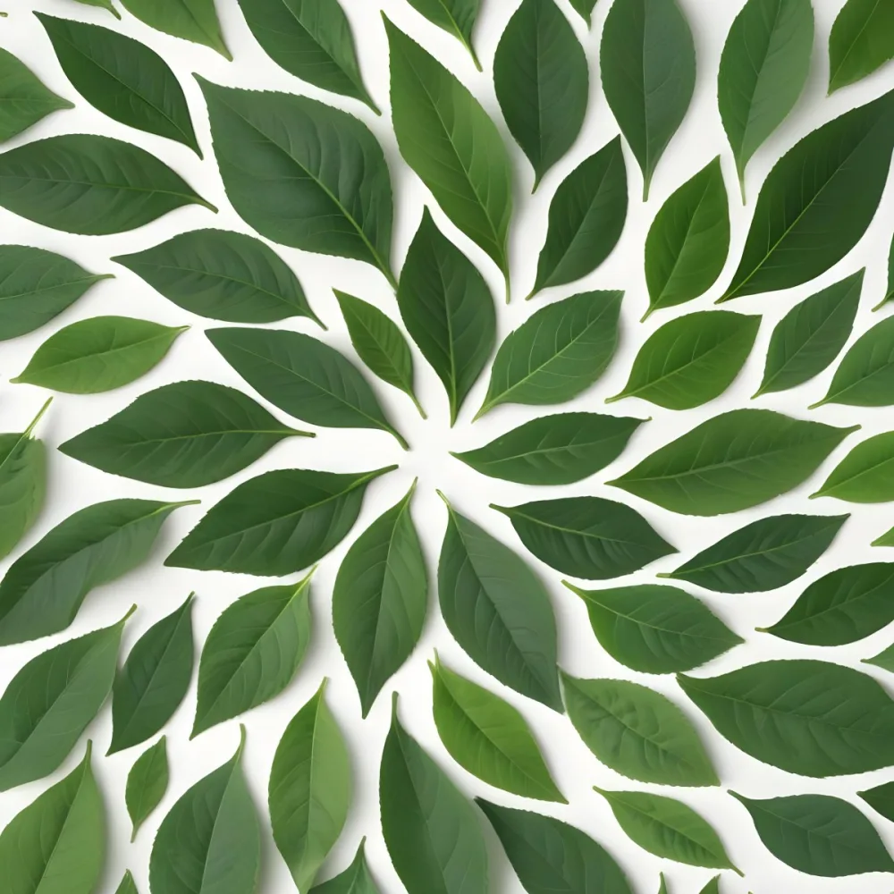 A Close Up View Of A Green Leaf Pattern With Various Shades Of Green Leaves Arranged In A Spiral Design 32 C5f3