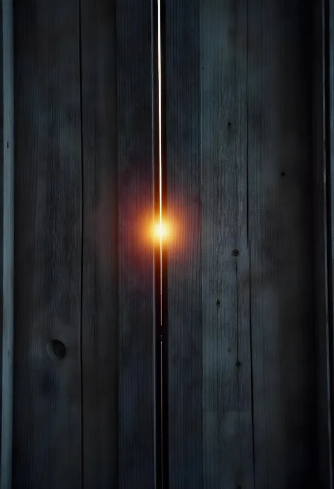 A Crack Between Two Old Wooden Planks With A Bright Light Shining Through Creating A Warm Glow Rustic Texture And Aged Appearance 4 9f56