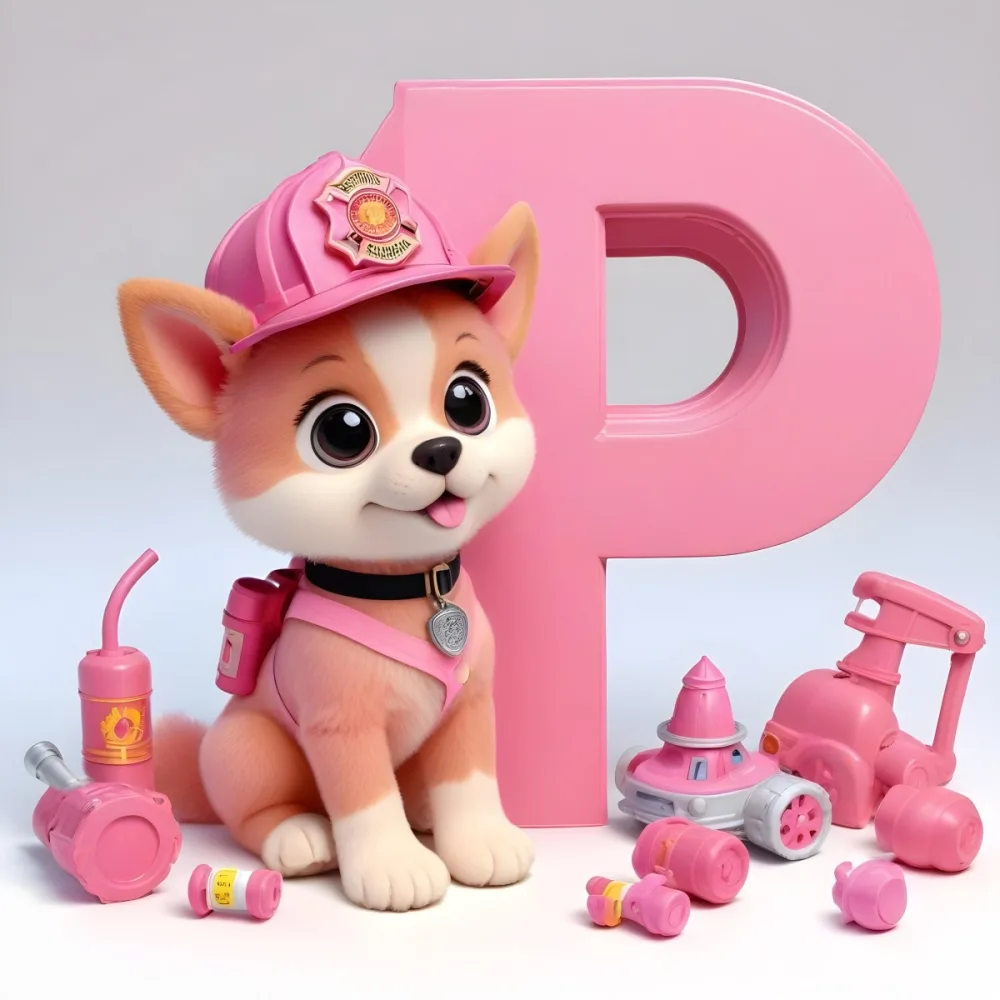 A Cute Chihuahua Puppy Wearing A Pink Police Hat And Vest Sitting Next To A Pink Toy Police Car And Other Pink Accessories 4 5aae