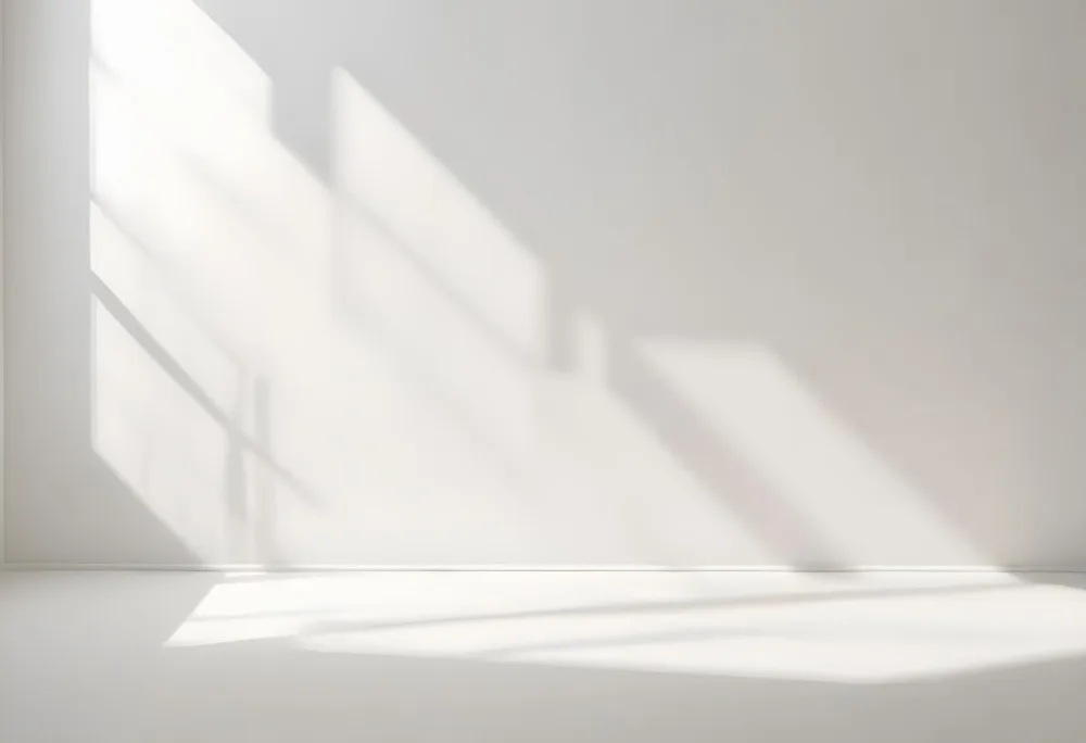 A Minimalist White Background With Soft Blurred Shadows Creating A Serene And Calming Atmosphere 2 E997
