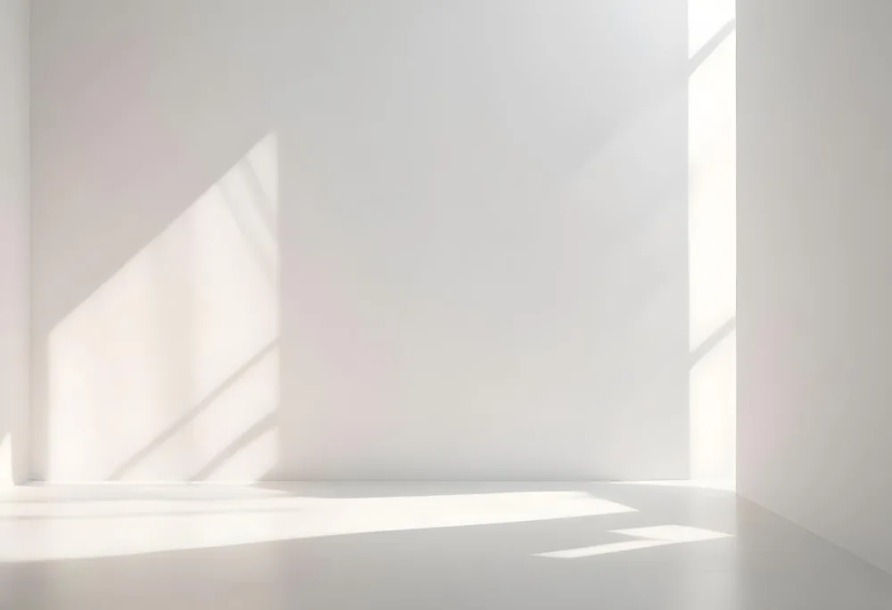 A Minimalist White Background With Soft Blurred Shadows Creating A Serene And Calming Atmosphere 4 F107