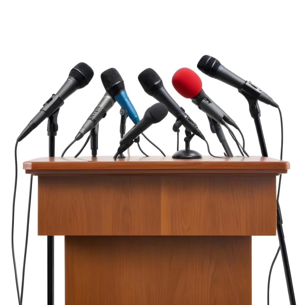 A Wooden Podium