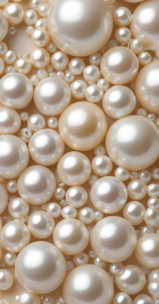 Assorted White And Cream Colored Pearls Of Various Sizes Arranged In A Scattered Pattern 18 C7ed