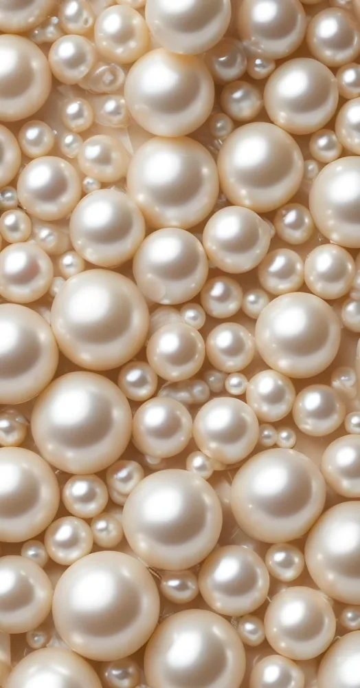 Assorted White And Cream Colored Pearls Of Various Sizes Arranged In A Scattered Pattern 21 7cd2