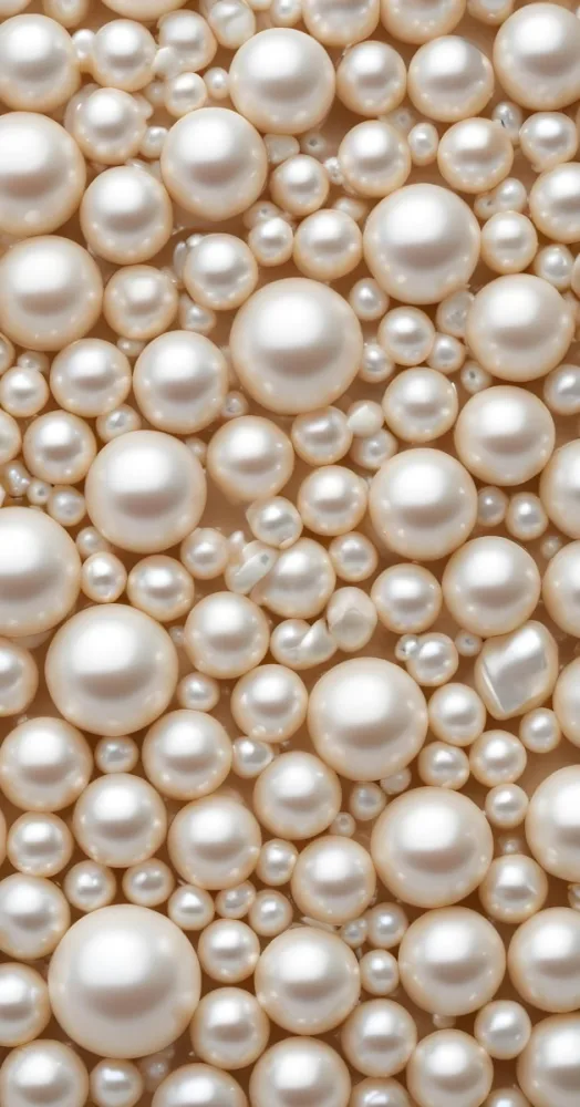 Assorted White And Cream Colored Pearls Of Various Sizes Arranged In A Scattered Pattern 4 70b6