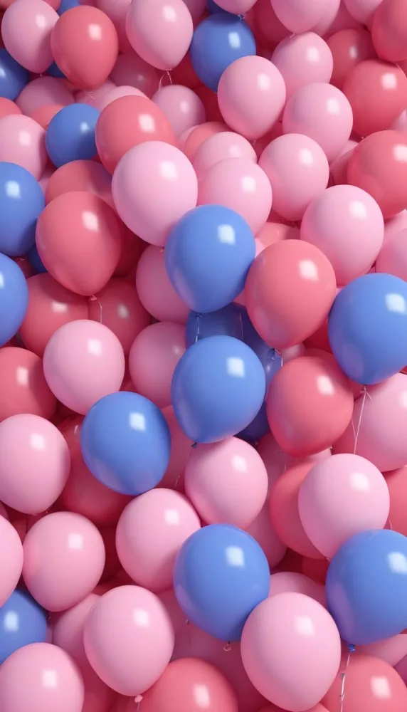Colorful Balloons In Shades Of Pink Filling The Frame 1 6d23
