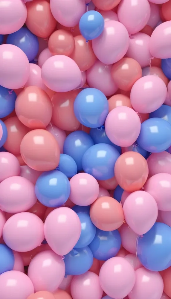 Colorful Balloons In Shades Of Pink Filling The Frame 12 E98d